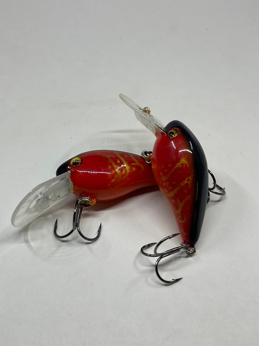 Custom Painted Strike King Gravel Dawg 8 Rayburn Red