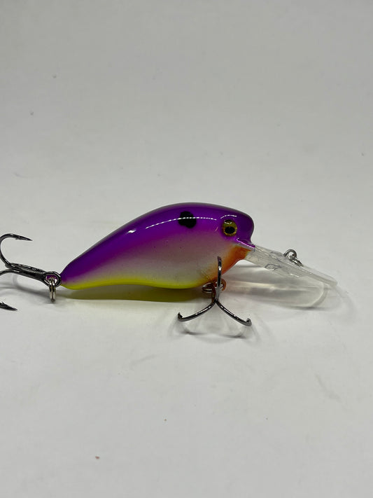 Custom Painted Strike King Gravel Dawg 8 Royal Shad