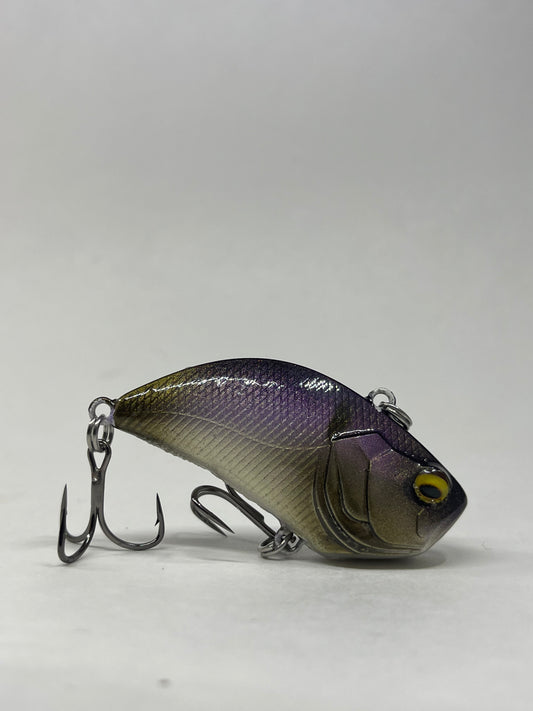 Custom Painted Duo Realis Vibe Lipless 1/4 oz. Royal Punisher