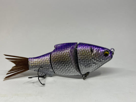 Custom Painted Hollywood's Feather Shad 5 inch